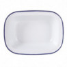 Rectangular enamelled steel dish 180x130x40mm - Set of 6 - Olympia - Fourniresto