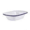 Rectangular enamelled steel dish 180x130x40mm - Set of 6 - Olympia - Fourniresto