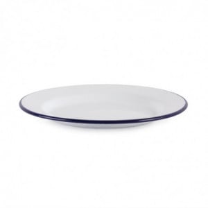 Assiette plate en acier émaillé 245mm - Lot de 6 - Olympia - Fourniresto