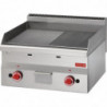 Plancha Gaz Doska Pololesklá Poloryhovaná - L 600 x P 600mm - Gastro M