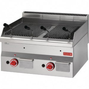 Lava Stone Gas Grill-P 600mm - Gastro M