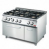 Fourneau 6 Feux et Four Gaz 700 - Gastro M