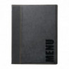 Contemporary A5 Black Menu Cover - Securit - Fourniresto