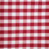 Nappe carrée à carreaux rouges en polyester 1320 x 1320mm - Mitre Essentials - Fourniresto