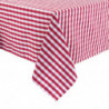 Square tablecloth with red checkered pattern in polyester 1780 x 1780mm - Mitre Essentials - Fourniresto