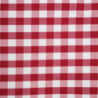 Štvorcový obrus s červenými kockami z polyesteru 1780 x 1780mm - Mitre Essentials - Fourniresto