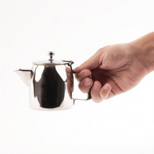 Stainless Steel Cosmos Teapot 570ml - Olympia - Fourniresto