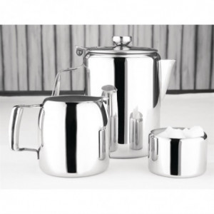 Stainless steel sugar bowl Concorde 285ml - Olympia - Fourniresto