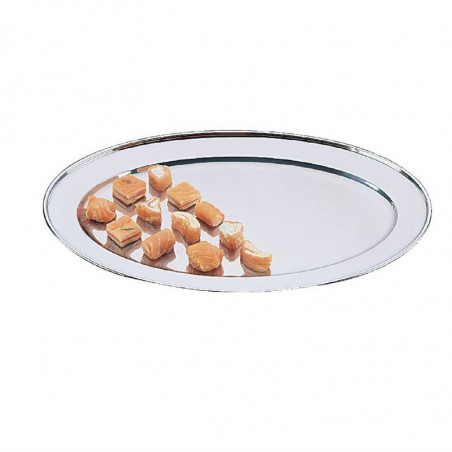 Oval stainless steel serving dish - 300mm - Olympia - Fourniresto