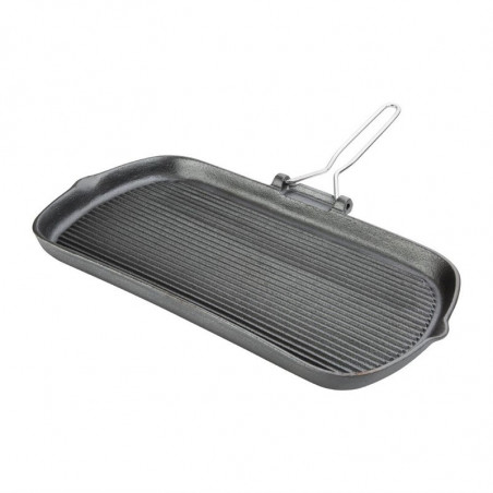 Cast Iron Grill Pan - W 225 x D 380mm - Vogue