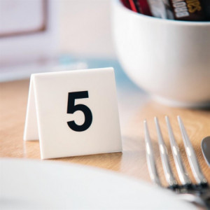 Set of plastic table numbers 1-10 - Olympia - Fourniresto