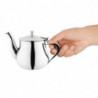 Moroccan Stainless Steel Teapot 1L - Olympia - Fourniresto