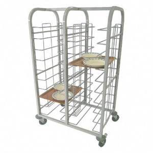 Clearing trolley in steel 20 trays - FourniResto
