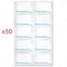 Lot of 50 Reusable Traceability Labels, 3 Markers and 2 Cloths - FourniResto