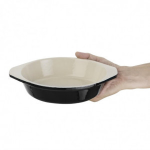 Round black gratin dish 750ml - Vogue - Fourniresto