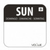 Rozpustné štítky na potraviny "Nedeľa" - Krabica 1000 - Vogue