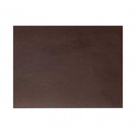 Set De Table Rectangulaire En Cuir Marron Grainé Rinia - 45X30 Cm - Lacor