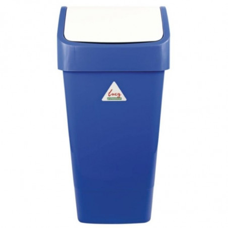 Blue Polypropylene Swing Lid Bin 50 L - Scot Young - Fourniresto