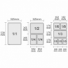 Gastronorm container GN 1/6 - 1 L - H 65 mm