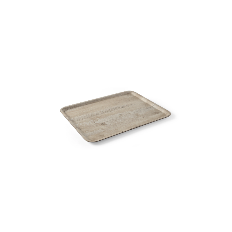 Melamine Printed Light Wood Service Tray - 430 x 330 mm