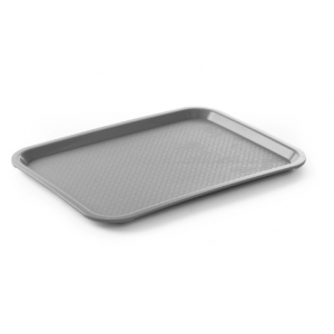 Plateau Rectangulaire Fast Food - Moyen 415 x 305 mm - Gris