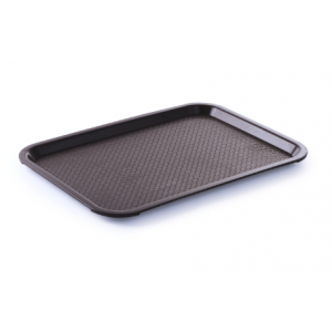 Rectangular Fast Food Tray - Large Size 450 x 350 mm - Brown