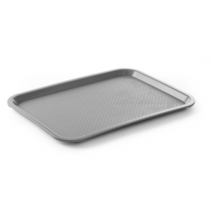 Rectangular FastFood Tray - Large Size 450 x 350 mm - Gray