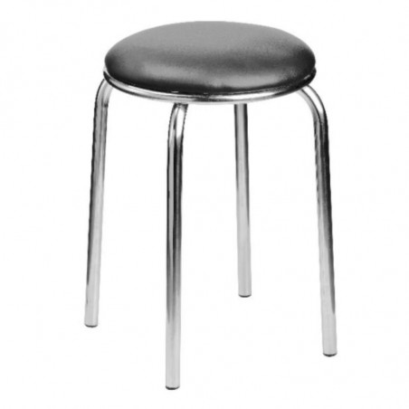 Tabouret en Inox Noir