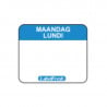 Traceability Label FreshEasy - Monday - 30 x 25 mm - Pack of 1000 - LabelFresh