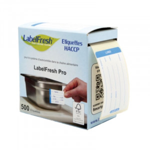 Etiketa s trasovateľnosťou LabelFresh Pro - Pondelok - 70 x 45 mm - Balenie 500 kusov - labelFresh