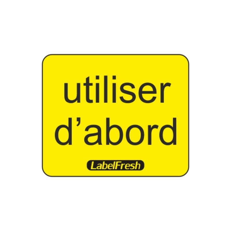 Etiquette de Traçabilité Utiliser D'abord - 30 x 25 mm - Lot de 1000 - LabelFresh