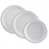Round Plate - Vegetable Fiber - 230 x 20.6 mm - Pack of 50 - FourniResto