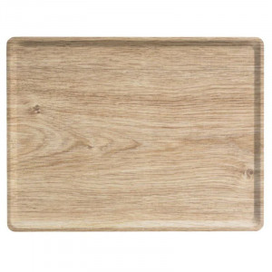 Rektangulárna melamínová laminovaná doska - 280 x 200 mm - Svetlý dub - Sada 20