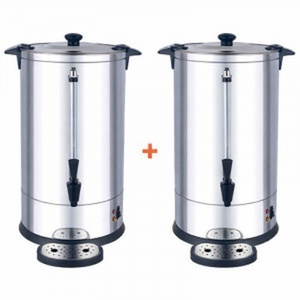 Balíček 2 profesionálnych kávovarov s objemom 7 litrov s trvalým filtrom - 48 šálok - Dynasteel