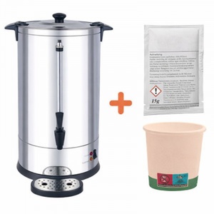 Pack Percolateur Professionnel à Café 14 L avec Filtre Permanent - 100 Tasses