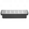 Ingredients Box - 6 Compartments in Black ABS - HENDI