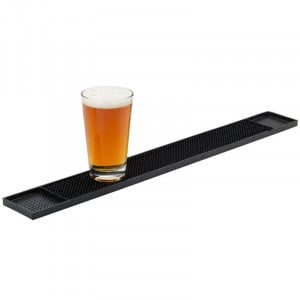 Tapis de Bar PVC 59 cm Noir — Égouttoir Comptoir CHR