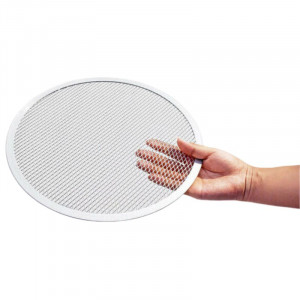 Perforovaný pizza plech Ø 250 mm Hliník — Dynasteel