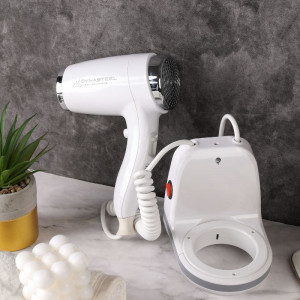Wall-Mounted Hair Dryer 1100 W White ABS | Hotel & CHR