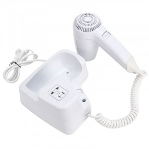 Wall-Mounted Hair Dryer 1100 W White — Hotel & Spa