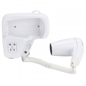 Wall-Mounted Hair Dryer 1100 W White — Hotel & Spa