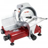 Professional Gravity-Fed Red 195mm Ham Slicer Dynasteel - Precise and Easy Cutting