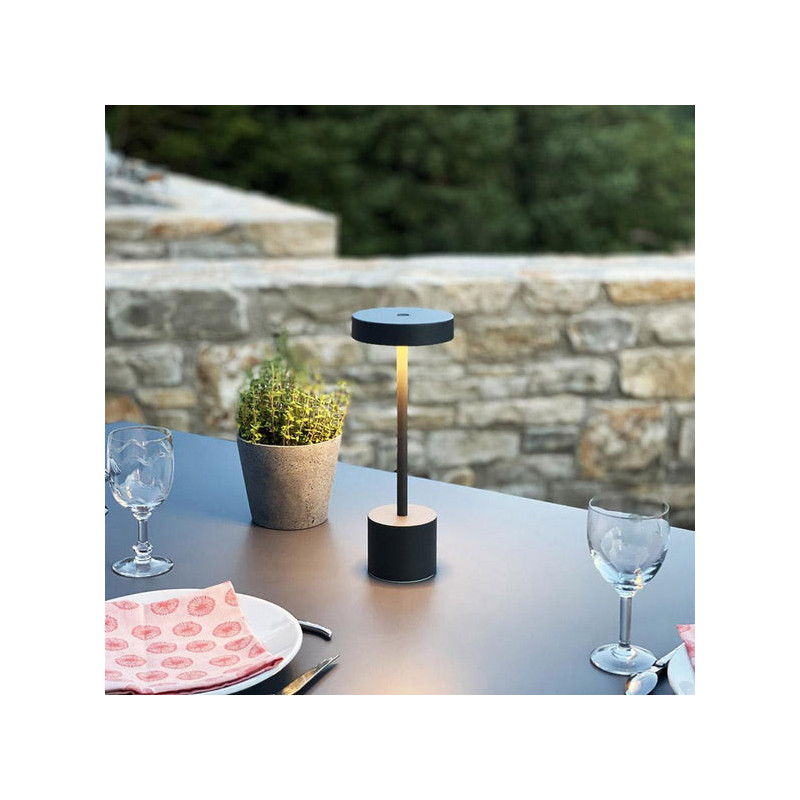 Hliníková dotyková stolná lampa - Roby Rock - Lumisky
