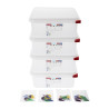 Food Container Gn1/2 6.5L - Set of 4 - Araven - Fourniresto