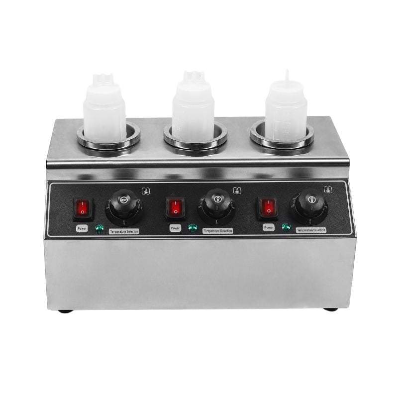 Triple Dynasteel Chocolate Warmer: Professional electric bain-marie for chocolate sauce