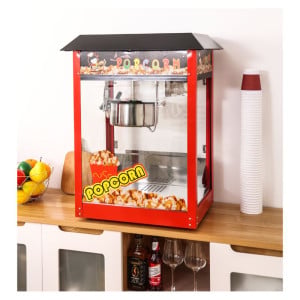 Profesionálny stroj na popcorn 1400 W — Nerezová nádoba