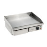 Dynasteel Professional Electric Griddle - Smooth 55 cm: Stainless steel plate, even and fast cooking