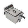 Professional Deep Fryer 13 L 3000 W with Drain - Stainless Steel