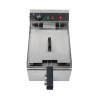 Professional Deep Fryer 13 L 3000 W with Drain - Stainless Steel