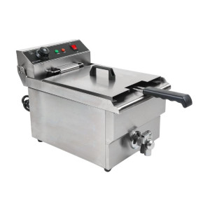 Friteza Profesionálna 13 L 3000 W s Odtokom - Inox